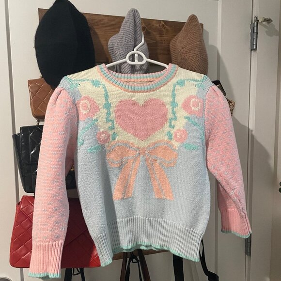 LoveShackFancy Chabela Sweater, XS, New - Picture 3 of 3